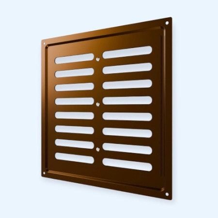 2525MER Metallic brown ERA Решетка вентиляционная MER регулируемая 250х250 окраш.сталь Metallic brown